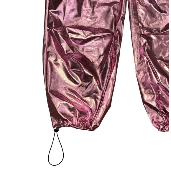 Cider Metallic Pink Parachutes Pants Size Medium - Picture 4 of 7